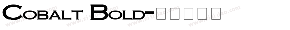 Cobalt Bold字体转换